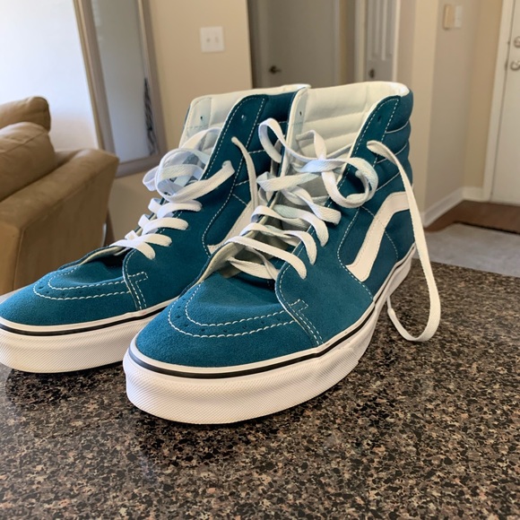 old skool vans turquoise